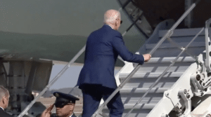 STAIR SCARE! Biden Stumbles Up Air Force One Steps, Catches Himself Before Total Wipeout [Watch]